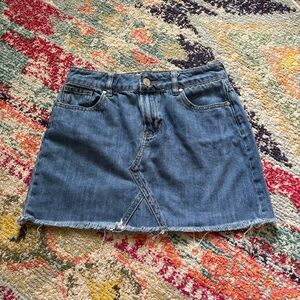 PacSun Dark Blue Denim Mini Skirt